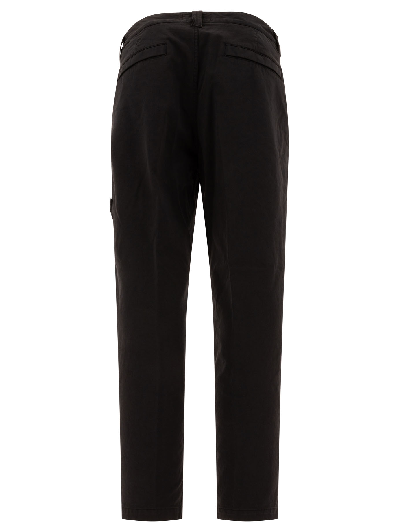 STONE ISLAND Black   “Ghost” trousers